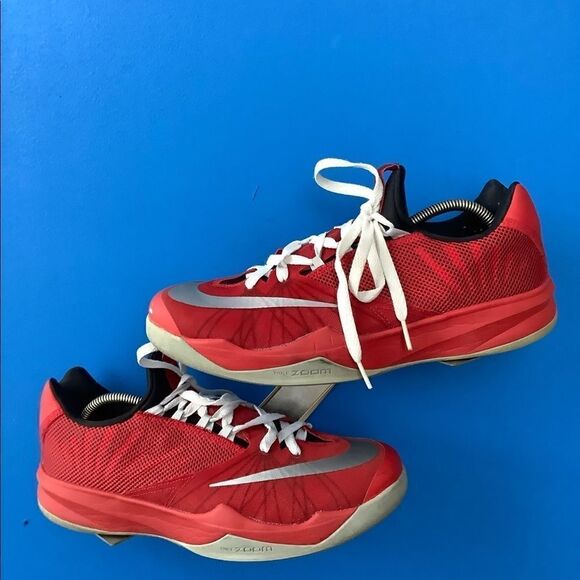 NIKE ZOOM RUN THE ONE 653636-600 Red / Wolf Grey-Black MEN SHOES SIZE 10.5 - Picture 2 of 8